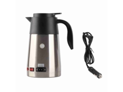 Hervidor Eléctrico Para Coche De Acero Inoxidable 304 De 12 V/24 V Y 1300 Ml Con Aislamiento Al Vacío Para Café, Leche Y Huevos.