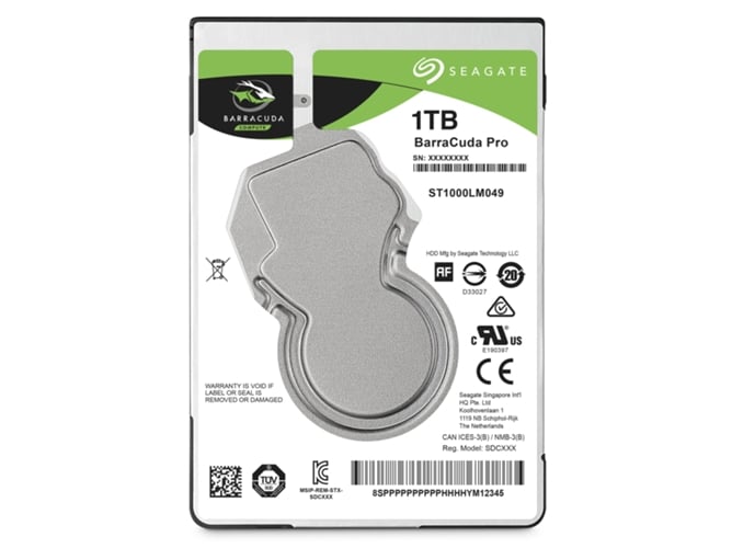 Disco HDD Interno SEAGATE Pro (1 TB - SATA - 7200 RPM)