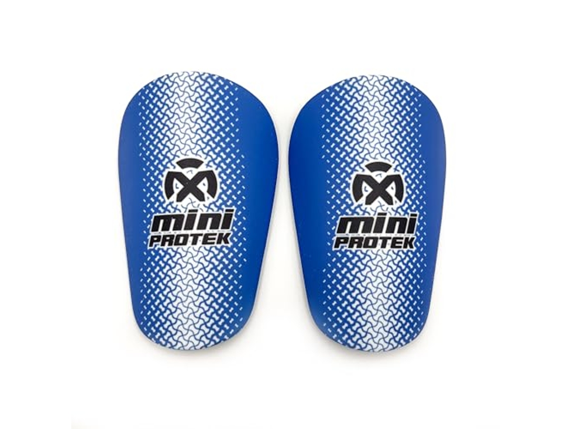 Espinilleras de fútbol mini deportivas para niños y adultos talla M 10x6 cm azul Oxum