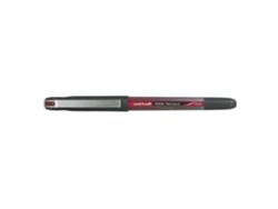 Bolígrafo Uni-Ball Rollerball Vision Point UB-185, punta fina de 0,5 mm, cuerpo negro, tinta roja