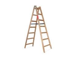 Escalera De Madera 2x7, De Doble Cara, Extensible, Baulich