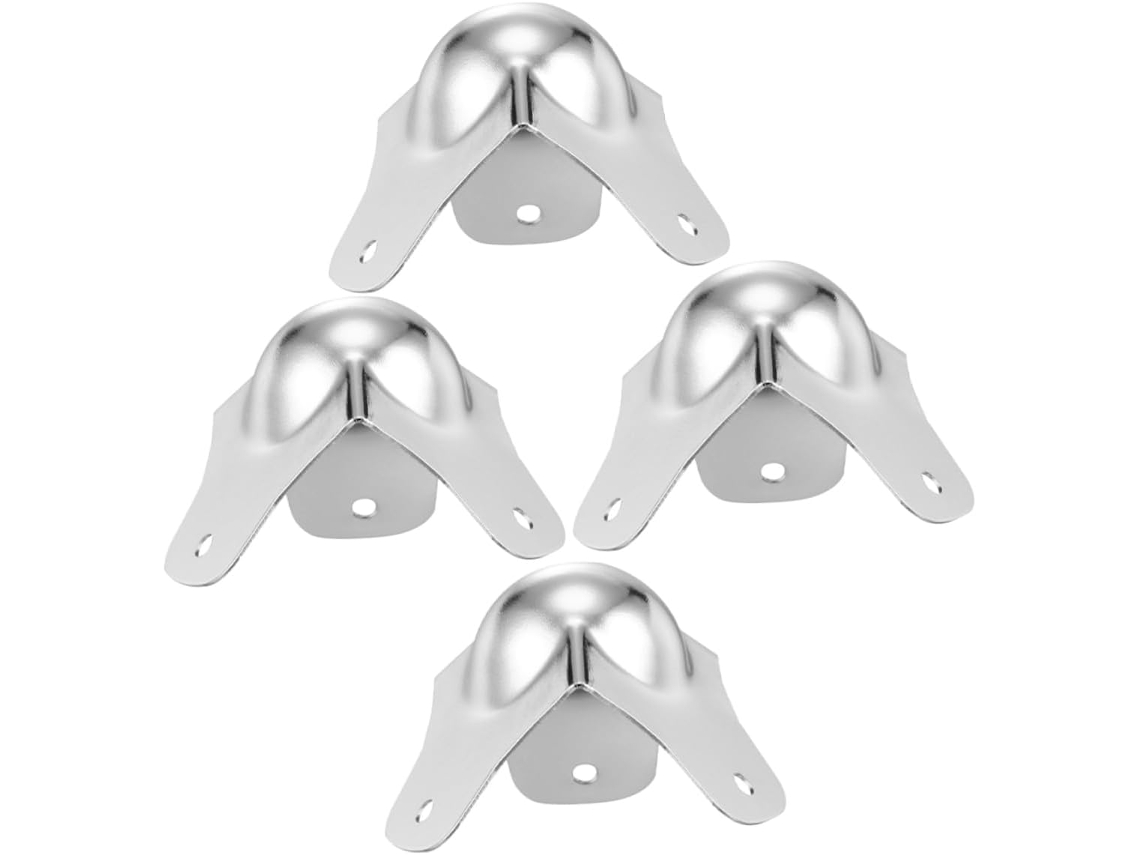 4piezas Protector Esquinas Metal Forma Bola Prueba Golpes