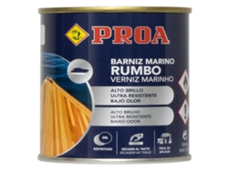 Barniz marino bajo en olor Transparente 0,25L Alta resistencia en ambientes marinos Exterior e Interior PROA