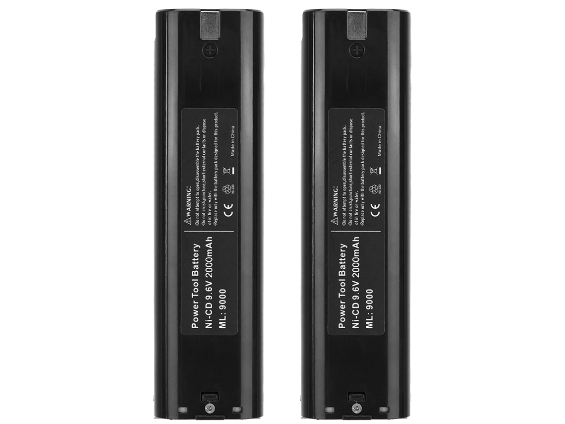 2 Baterías Recargables De Ni-cd De 9,6 V Y 1500-2000 Mah Para Makita Serie 6000 9000 4000 5000 8400 Da Ml