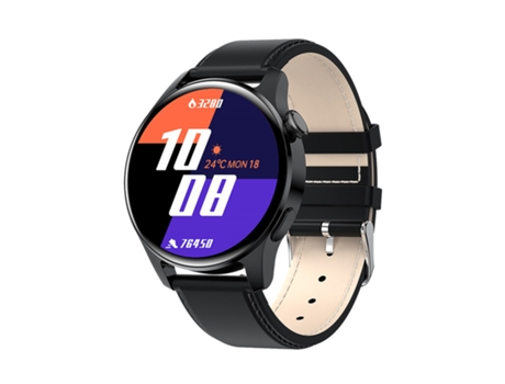 Smartwatch CHRONUS Pantalla curva de 1,28'' 15 días de duración de la batería Negro