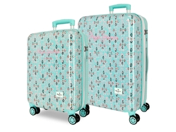 Juego de maletas PEPE JEANS color turquesa (46x65x25cm 91l)