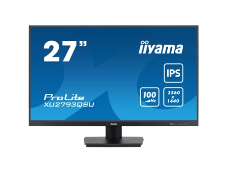 Monitor Gaming IIYAMA XU2793QSU-B6 (Negro - Flicker free - 27" - Wide Quad HD)
