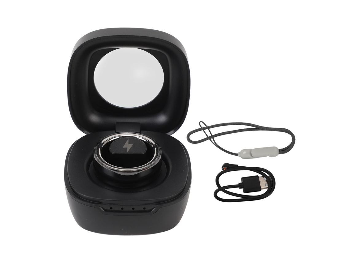Anillo Inteligente, Monitorización Del Sueño, Control De Temperatura, Multifuncional, Podómetro, Seguimiento De La Salud, Negro, Talla 16