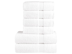 Conjunto De Toalla Lovely Home Solund Gsm Blanco - 6pcs (50x100cmlxc)