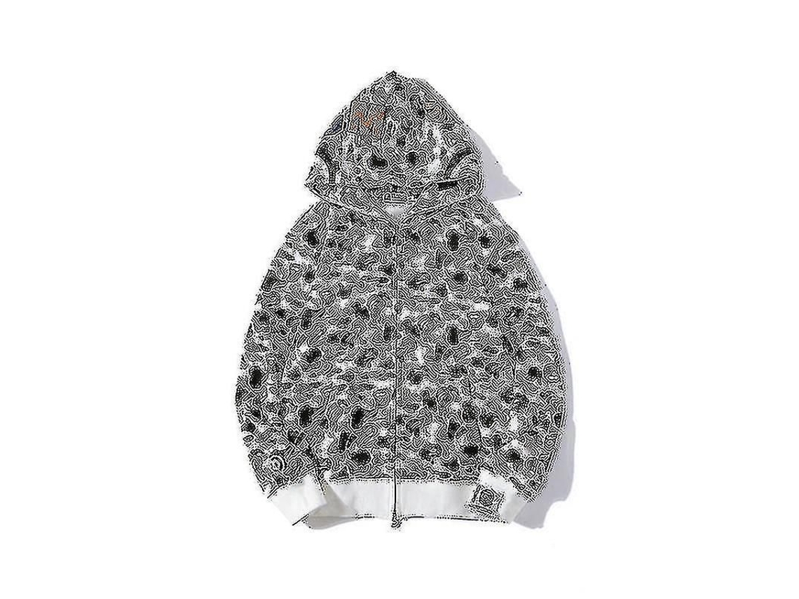2026-sudadera Con Capucha Camuflaje Para Hombre Chico Chaqueta Suelta Cremallera Poliéster Estilo Casual