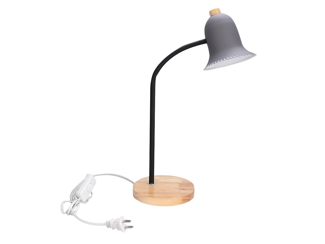 Lámpara de mesa LED E27 220V con base flexible para hogar, dormitorio u oficina.
