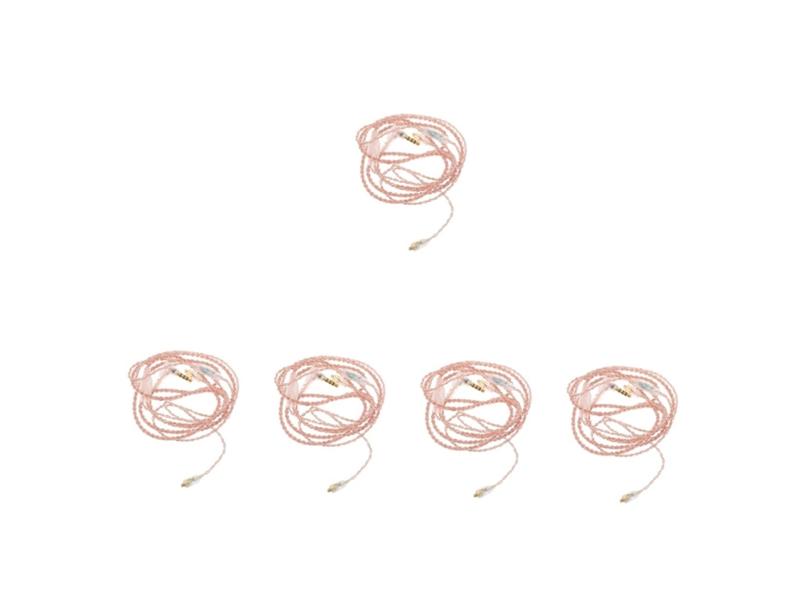 Cable Para Auriculares De 5 Piezas Con Conexión De Audio Transparente, Compatible Con La Mayoría De