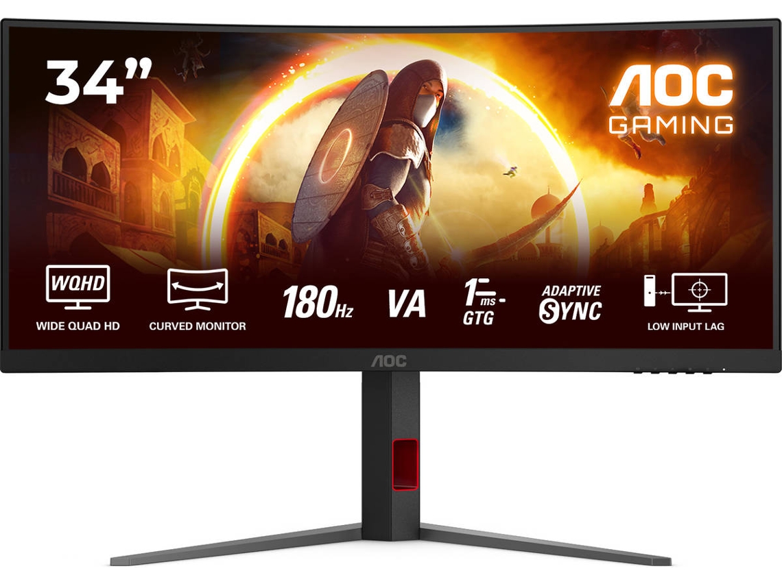 Monitor Gaming AOC CU34G4 (34'' - Wide Quad HD - 0,5 ms)