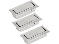Metal Piezas Cajonera Tirador Oculto Casa, Tono Plateado, 3 (7e07beef82e0de38d0878dbfb5dd52f1)
