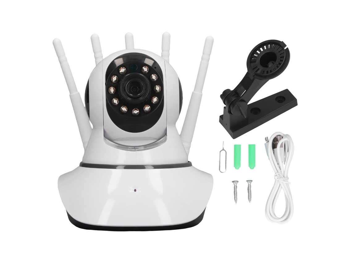 Cámara Inteligente Hd Inalámbrica Con Visión Nocturna Infrarroja Y Detección De Movimiento De 360 Grados.