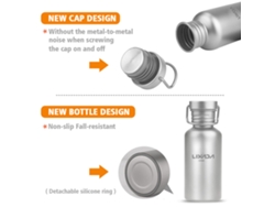Garrafa De Água De Titânio Total Lixada 600ml Ultraleve Para Camping Trekking Ciclismo Outdoor