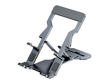 Soporte para teléfono de aleación de aluminio, soporte para teléfono móvil de escritorio Universal plegable ultrafino de alta resistencia para ver ...