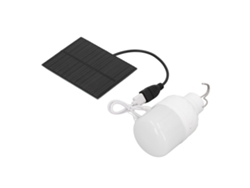 2026-as-bombilla LED Solar 40w 5000k 1500lm Portátil con panel solar de 3w 5v para camping y pesca