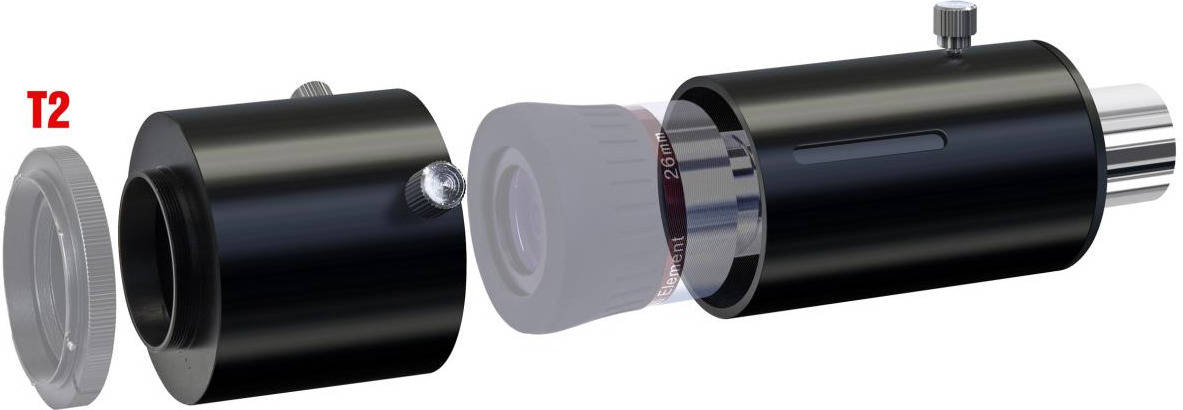 Ampliación del ocular BRESSER de cámara para Telescopios 31,7mm/1,25"