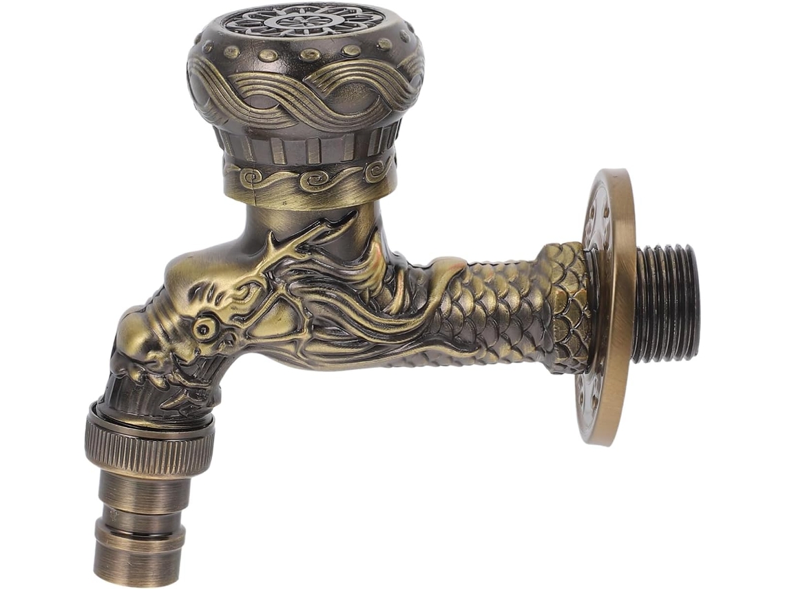 Grifo Monomando De Estilo Vintage Para Fregadero De Cocina O Baño, Con Manija Y Montaje En Pared.
