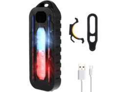 Luz de advertencia trasera LED para bicicleta Jytgalx con batería recargable y 5 modos