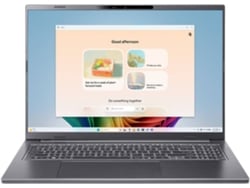 Portátil ACER ASPIRE 16 AI A16-11M-X79A (16'' - Qualcomm Snapdragon X1-26100 8C - RAM: 16 GB - 512 GB SSD - Qualcomm Adreno)