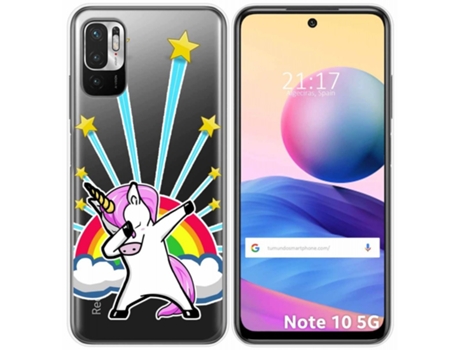 Carcasa Xiaomi POCO M3 Pro 5G TUMUNDOSMARTPHONE Dibujos Transparente Multicolor