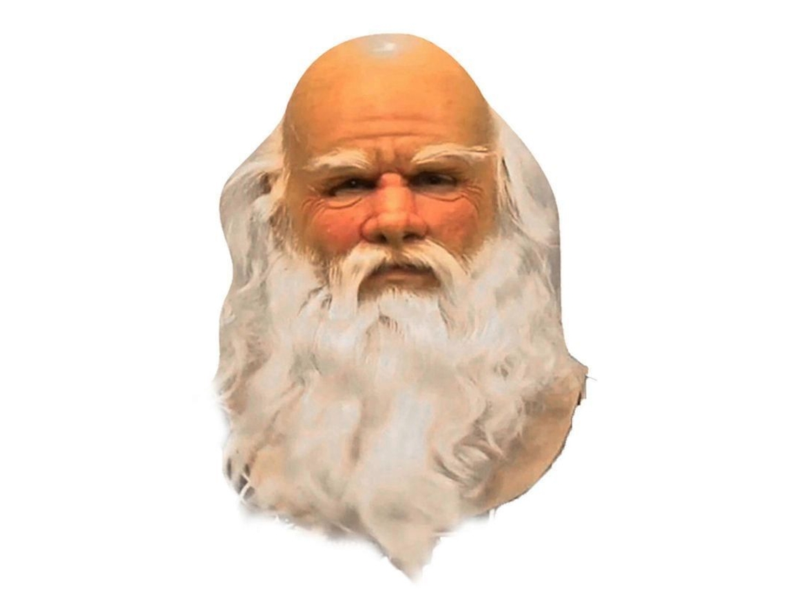 Máscara De Papá Noel Súper Suave Con Peluca Y Barba Para Fiestas De Navidad Y Carnaval.