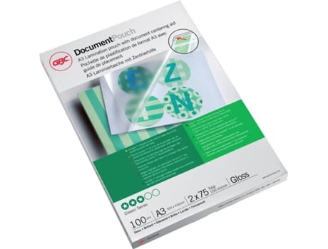 Bolsas de Plastificación GBC A3/75MIC PK100