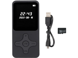 Reproductor MP3/MP4 YIZHOOD 01A Pantalla digital LCD de 1.77Inch (32G - Negro)