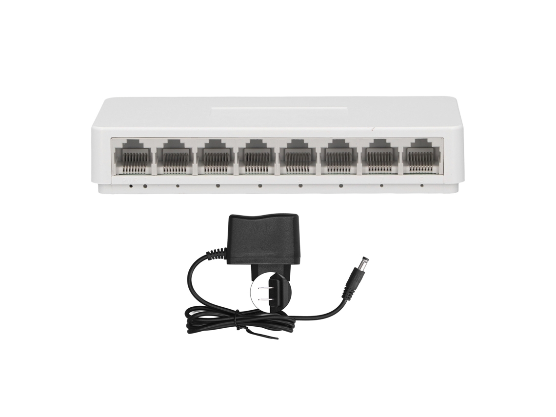 Conmutador Gigabit Ethernet De 8 Puertos, Concentrador Divisor No Gestionado Para Cámaras De Vigilancia Y Uso Doméstico.
