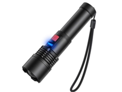 Lámpara LED Elekin recargable por USB de 3000 lúmenes, telescópica, potente, táctica, resistente al agua, para acampar.