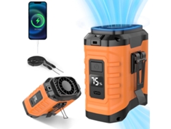 Ventilador Portátil, Ideal Para Llevar En El Cinturón O El Cuello, 10.000 Mah, 5 Velocidades, Manos Libres, 50 Horas De Autonomía, Apto Para