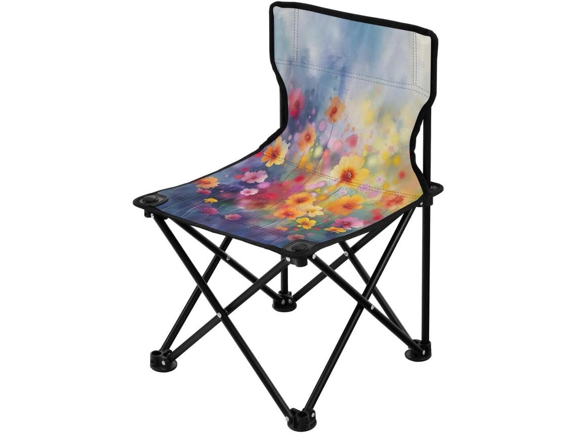 Silla Plegable De Camping Con Resistente Duradera Portátil Fácil Instalar