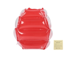 Pelota inflable de burbujas segura con parachoques de PVC para saltar, ideal para reuniones familiares, picnics, camping, color rojo.