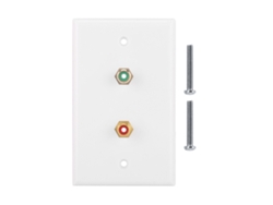 Panel De Pared Con 2 Interfaces Rca Estándar Estadounidenses Para Edificios Comerciales Y Residenciales.