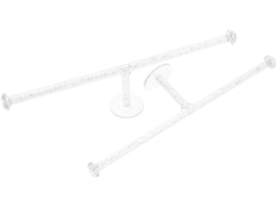 Organizador Adhesivo Pared 2 Piezas Plástico Resistente Práctico Guardar Diademas Gomas Ideal Decorar Pasillo