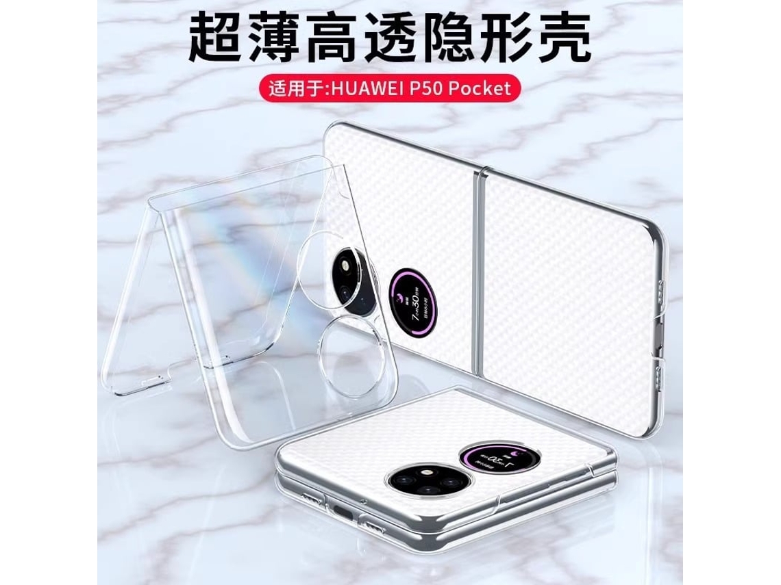 (huawei Pura X Max Transparente) Funda Transparente Para Teléfono Huawei, Plegable, Con Pantalla Protectora De Cristal.