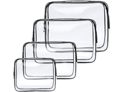Hogar - Es Un Juego De 4 Organizadores Transparentes Hechos De Pvc Resistente E Impermeable. Es Ideal Para El Hogar Y Pueden Usarlo Tanto Ho