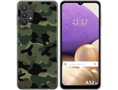 Carcasa Samsung Galaxy A32 5G TUMUNDOSMARTPHONE Camuflaje Multicolor