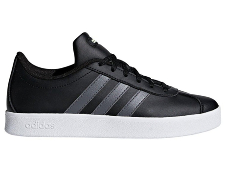 Zapatillas ADIDAS VL Court 20 K Niños (38.6 - Gris y Blanco)