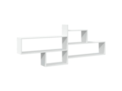 Maison Exclusive - Estantería De Pared Madera Ingeniería Blanca 167,5x18x68 Cm