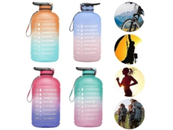 Botella De Agua Deportiva Motivacional A Prueba De Fugas Con Gradiente De 3,78 L Rosewell