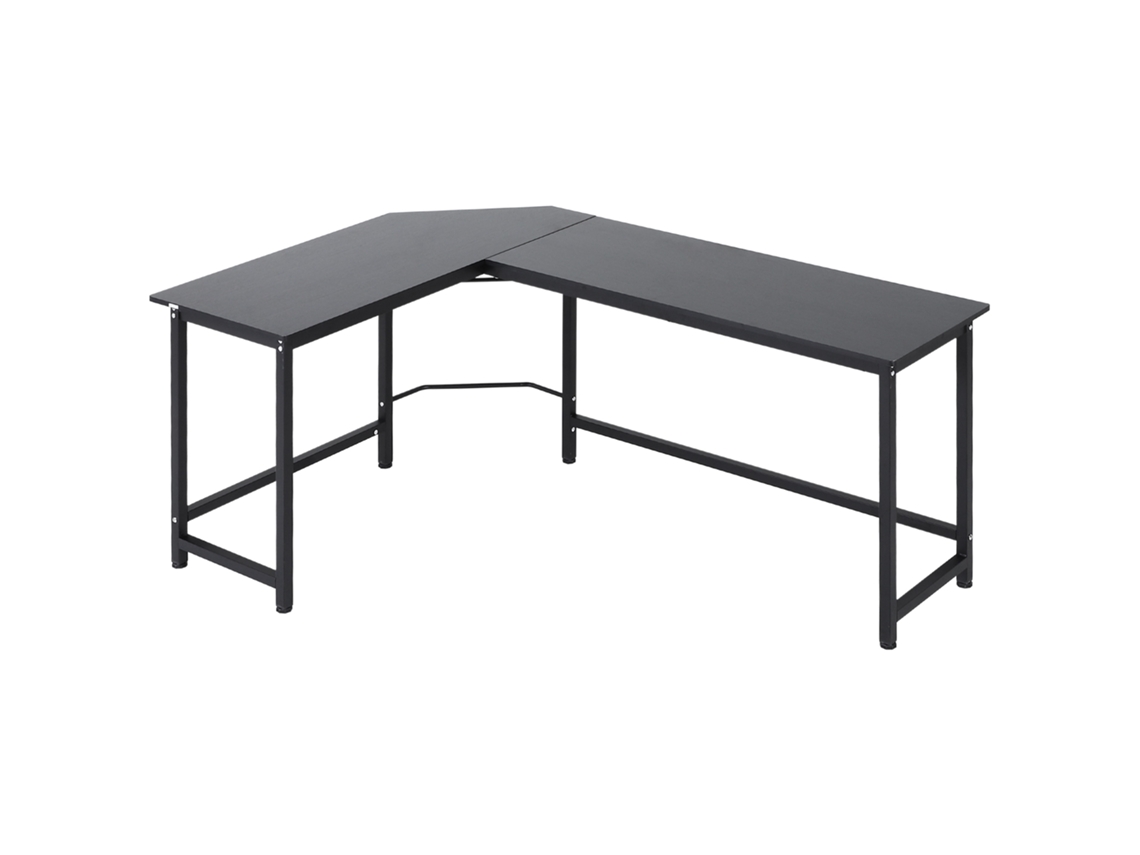 VPMKP - Mesa de ordenador Vinsetto PC escritorio hogar, mesa de esquina en L 168x120x75 cm con estructura de metal