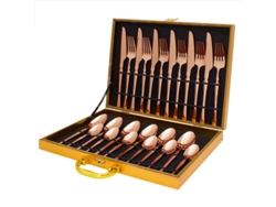Juego de cubiertos de acero inoxidable (cuchillo, tenedor, cuchara) MDUG (24x24x24 cm)