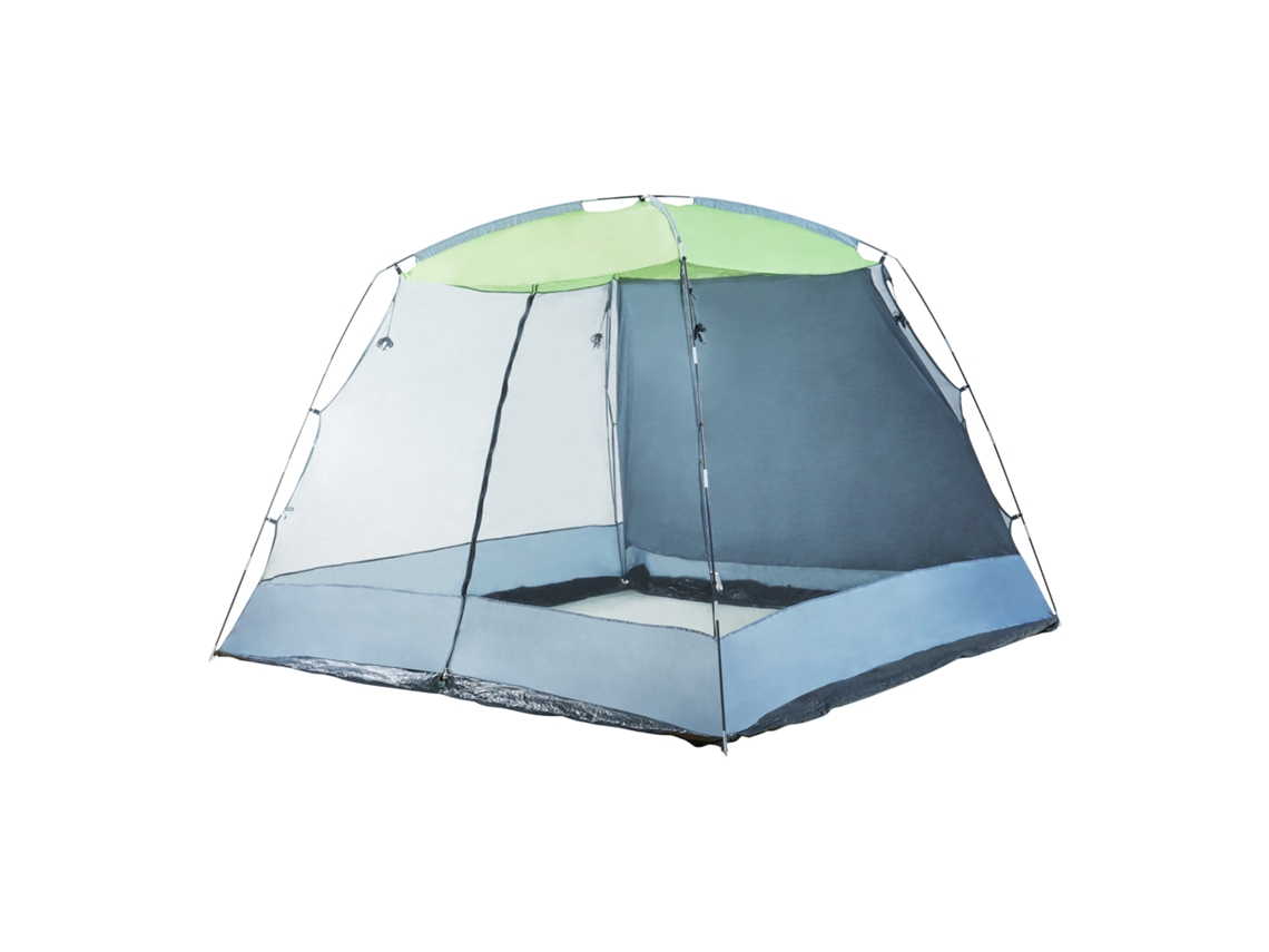 Carpa de jardín Beekdaelen poliéster 305x305x213cm - Gris  /  Verde [pro.tec]