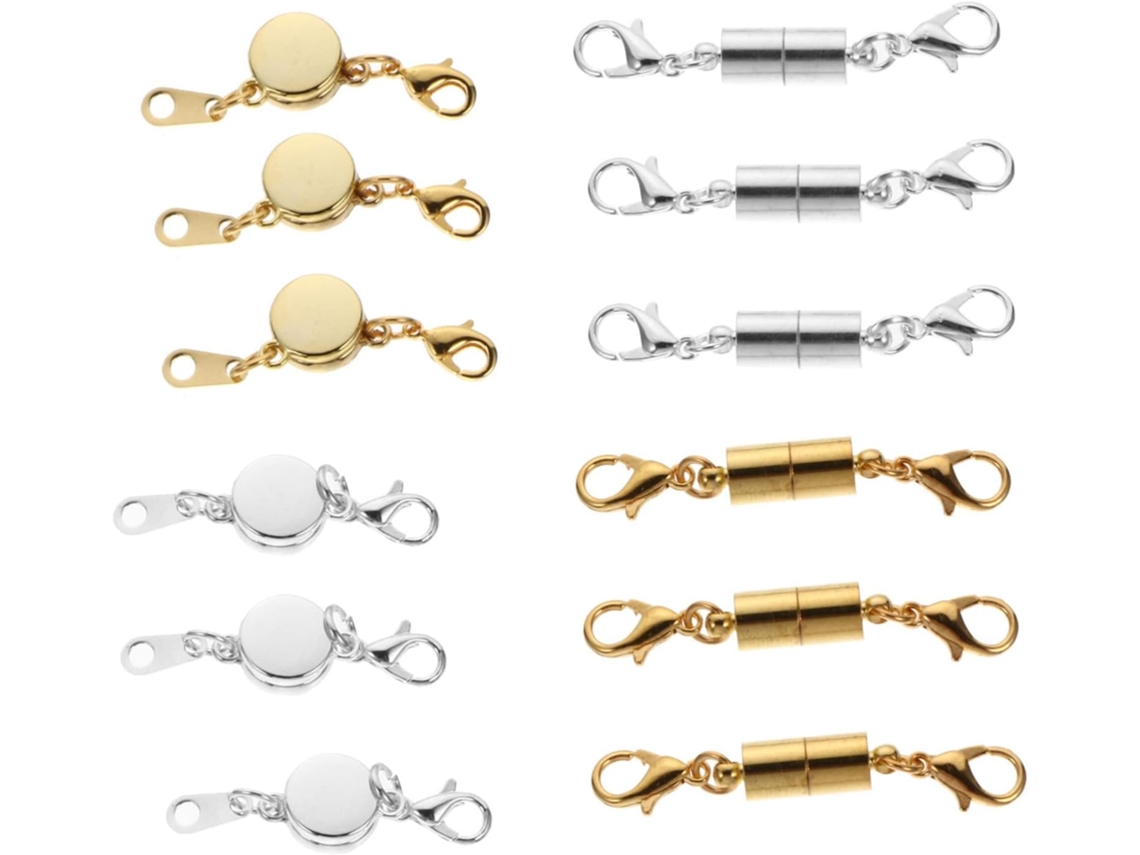 1 Juego De 12 Cierres Extensores Para Joyería Diy