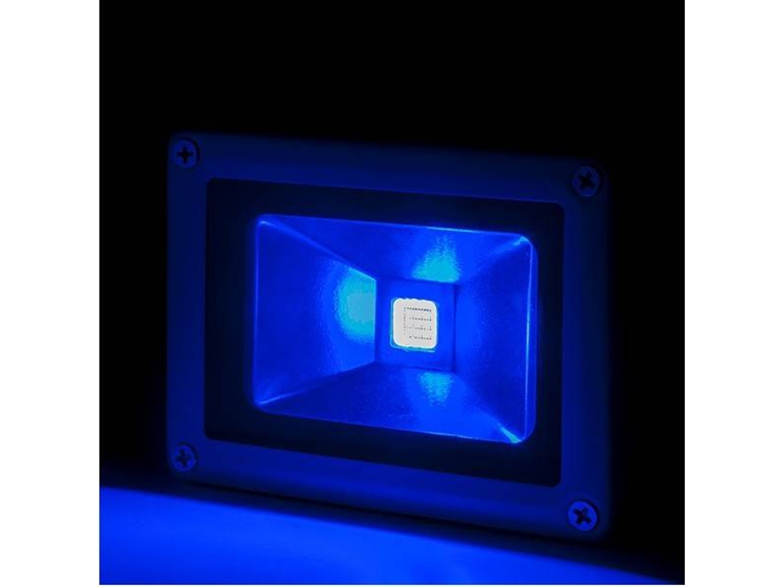 Proyector Led 10w 850lm Ip65 Brico Azul 40.000h