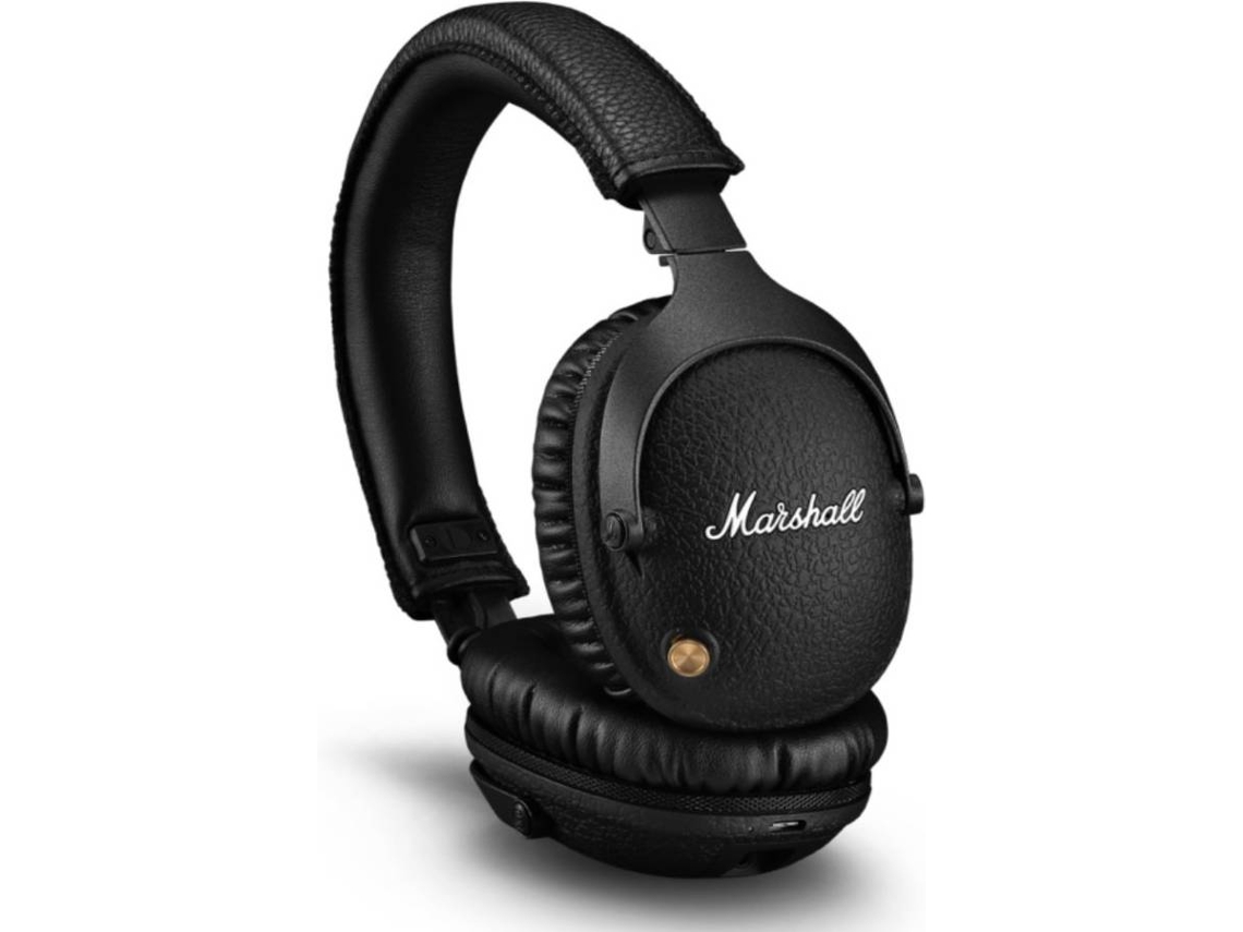 Auriculares Bluetooth MARSHALL Monitor II (On Ear - Micrófono - Noise Cancelling - Negro)