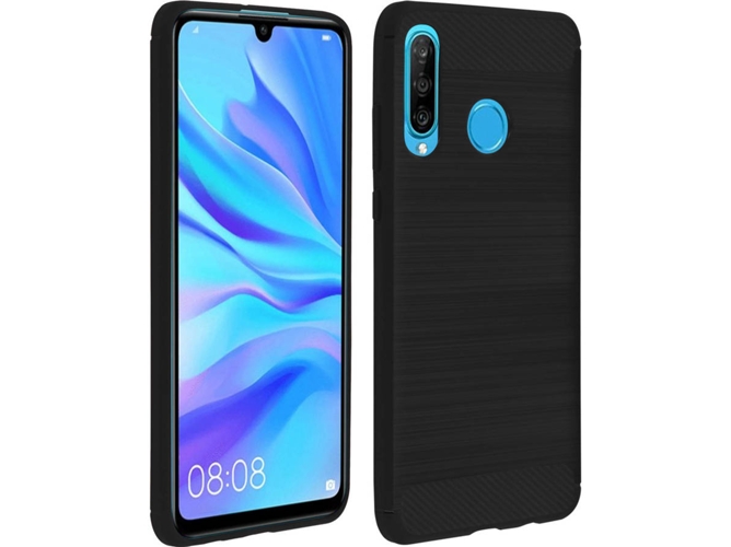 Carcasa Huawei P30 Lite AVIZAR Silicona Negro